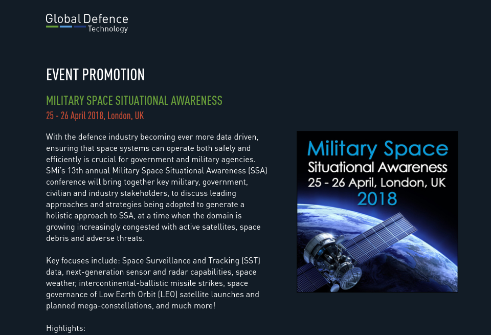 B GSE Group - Global Defence Technology | Issue 85 | March 2018