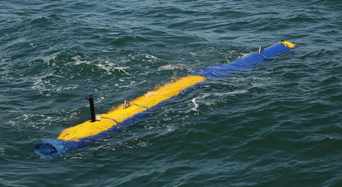 General Dynamics Knifefish UUV during testing